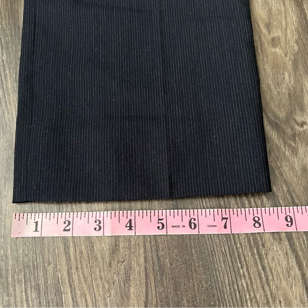 Burberry  Authentic Grayish Blue striped Straight Leg Trouser Pants - Picture 11 of 16